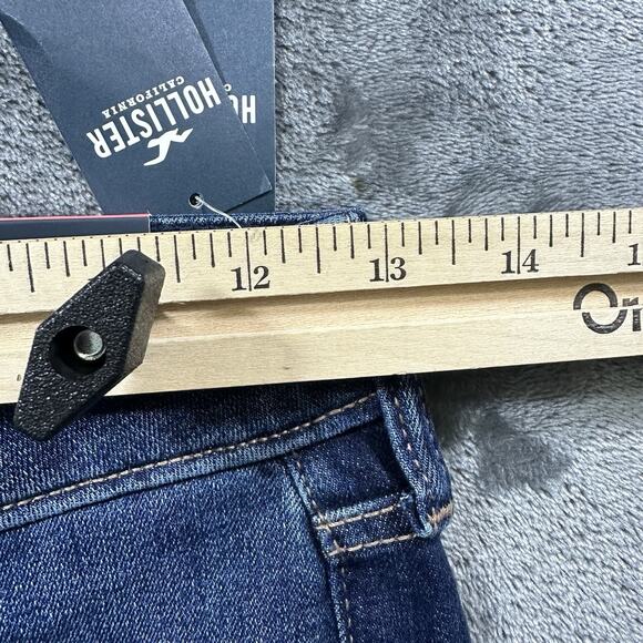 Hollister Jeans Women’s 2L/26w Blue Hi-Rise Super Skinny Distressed Soft Stretch - Picture 10 of 13